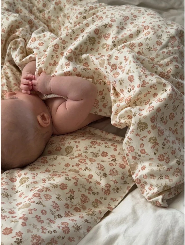 Bézs bio pamut gyerek ágyneműhuzat babaágyhoz 70x100 cm Augusta – Cam Cam Copenhagen