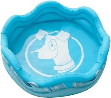 Alcott felfújható medence kutyáknak, 121,9 x 40,6 x 121,9 cm, kék