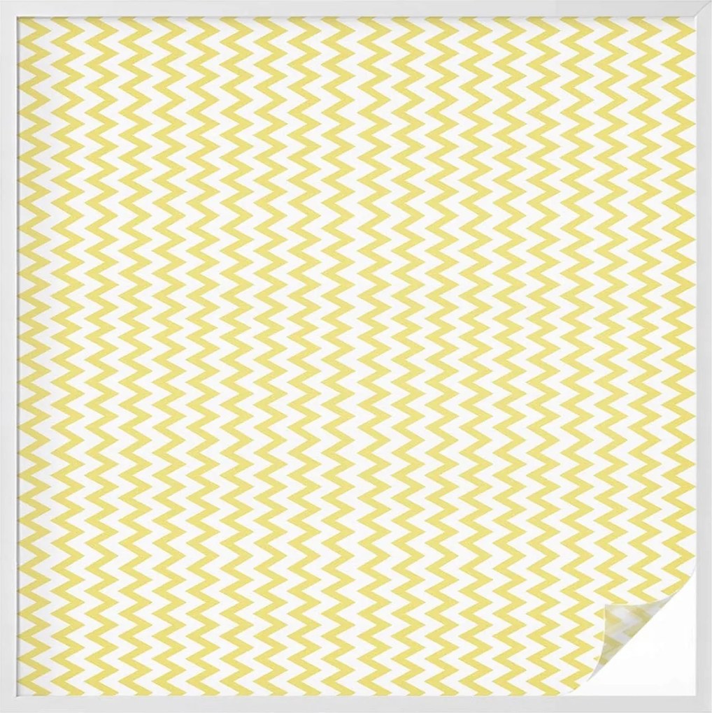 Öntapadós Ablakrácsa Adatvédelem Sárga cikk-cakk 100x100 cm