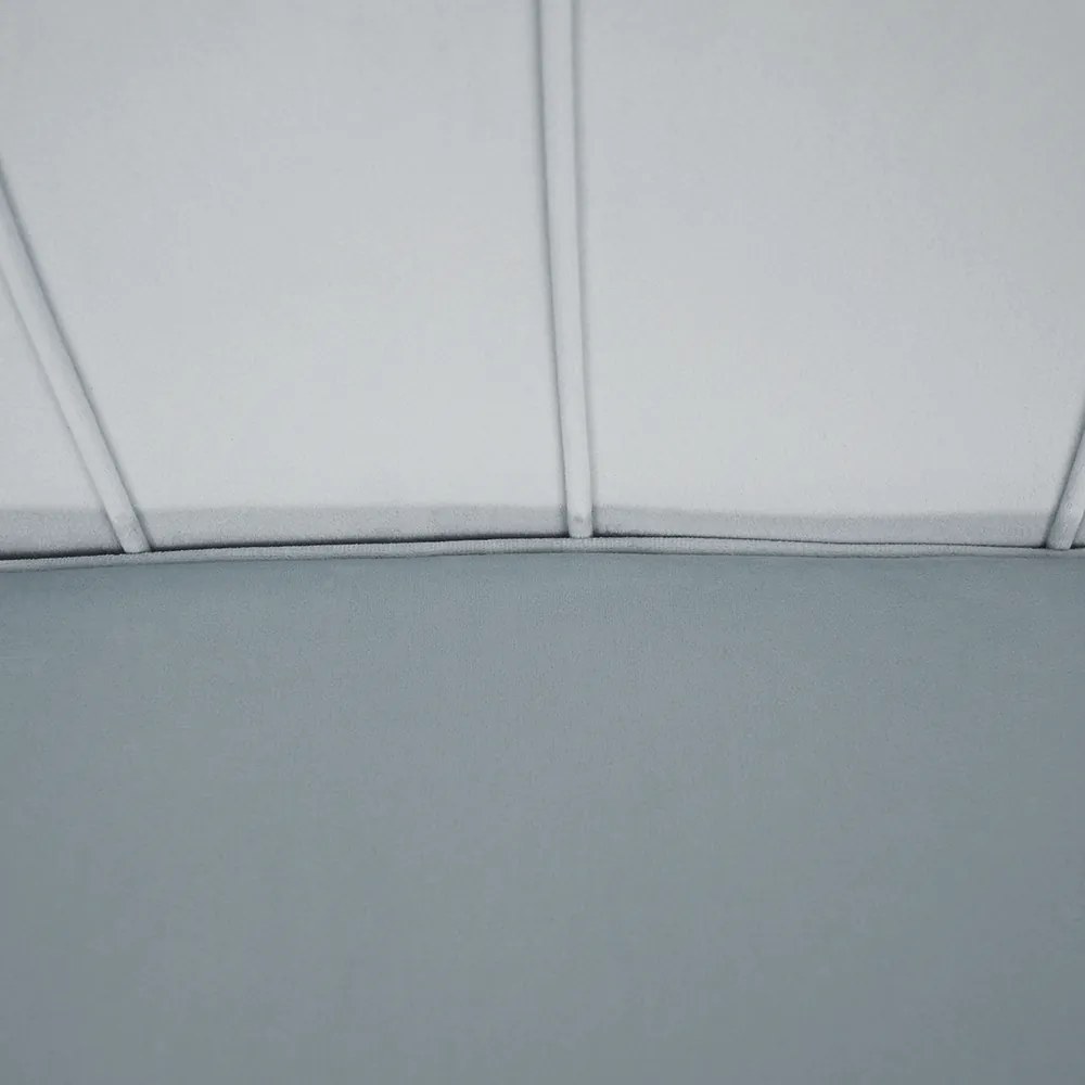 Pad Art-deco stílusban, szürke-kék Velvet anyag/gold chróm-arany, NOBLIN