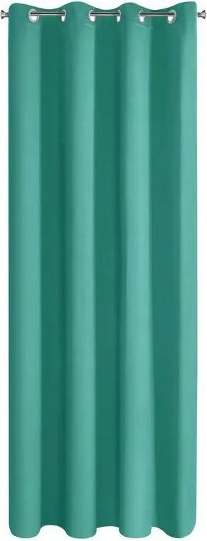 Függöny készre szerelve 135x250 Logan türkiz sötétítő
