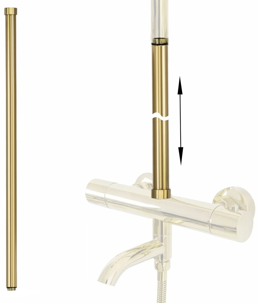 Hosszabbító kád-zuhany szetthez GOLD BRUSH 60cm