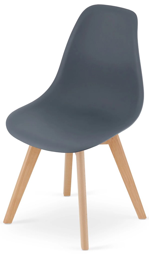 Palaszürke KITO szék bükkfa lábakkal