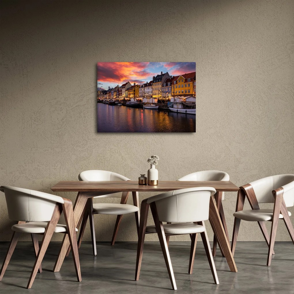 Kép - Nyhavn, Koppenhága (70x50 cm)