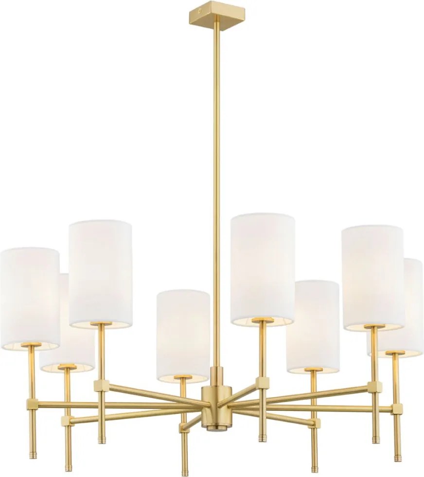 ARGON 5051 ABRUZZO Modern Csillár Fehér, Sárgaréz E14 IP20