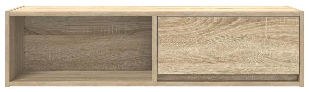 sonoma tölgy színű szerelt fa TV-szekrény 100x31x25,5cm