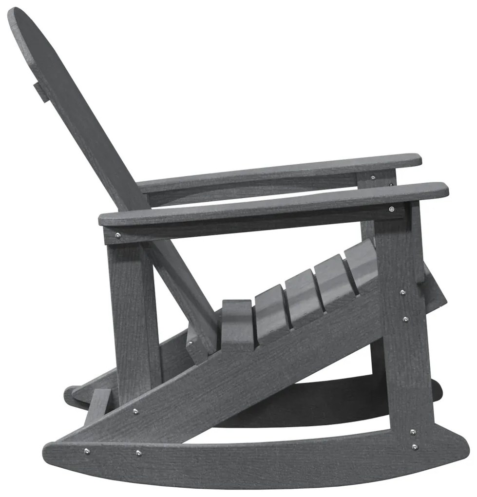 Adirondack hintaszék Világosszürke 73.5x92x90 cm HDPE
