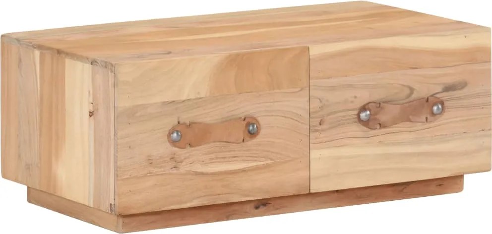 vidaXL tömör újrahasznosított fa dohányzóasztal 90 x 50 x 35 cm