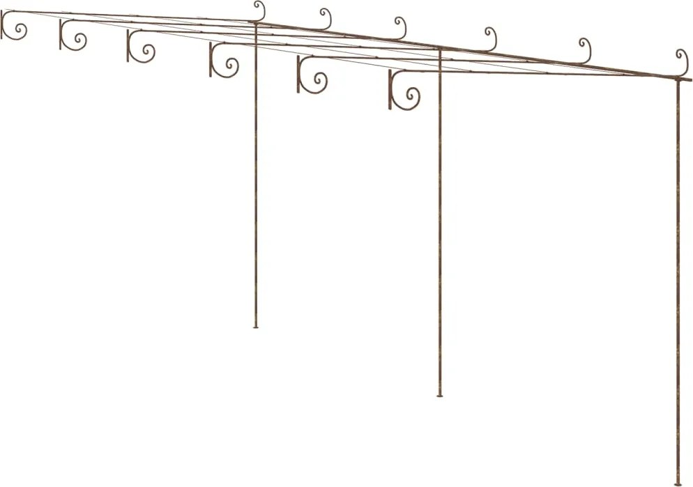 vidaXL antik barna vas kerti pergola 6 x 3 x 2,5 m