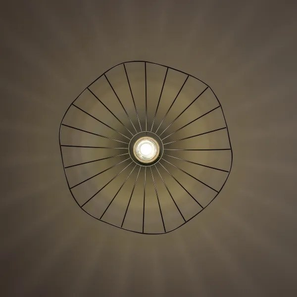 Brilagi - CERIA WIRE LED csillár huzalon, 1x E27/40W/230V, átmérő 60 cm, fekete