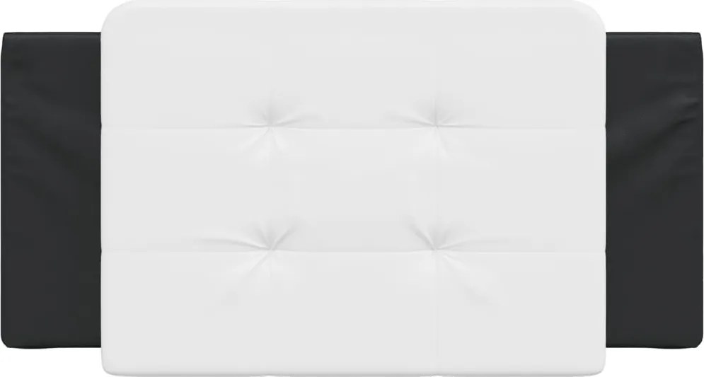 fekete és fehér műbőr fejtámla párna Zadar 100 cm