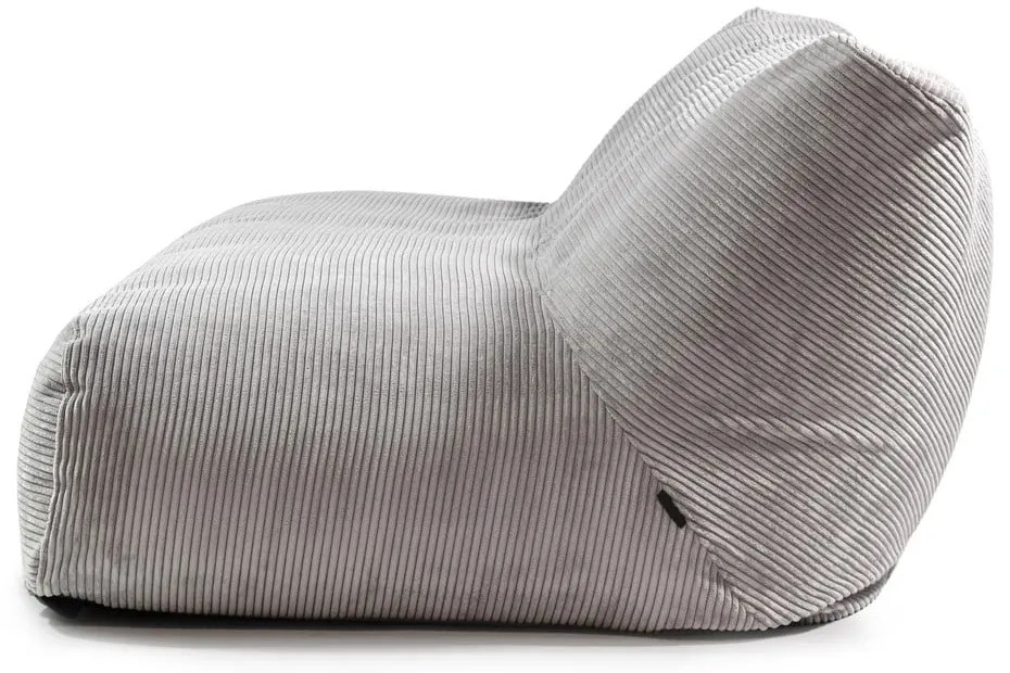 Kék kordbársony babzsákfotel Sofa Tube 190 – SLOWDOWN