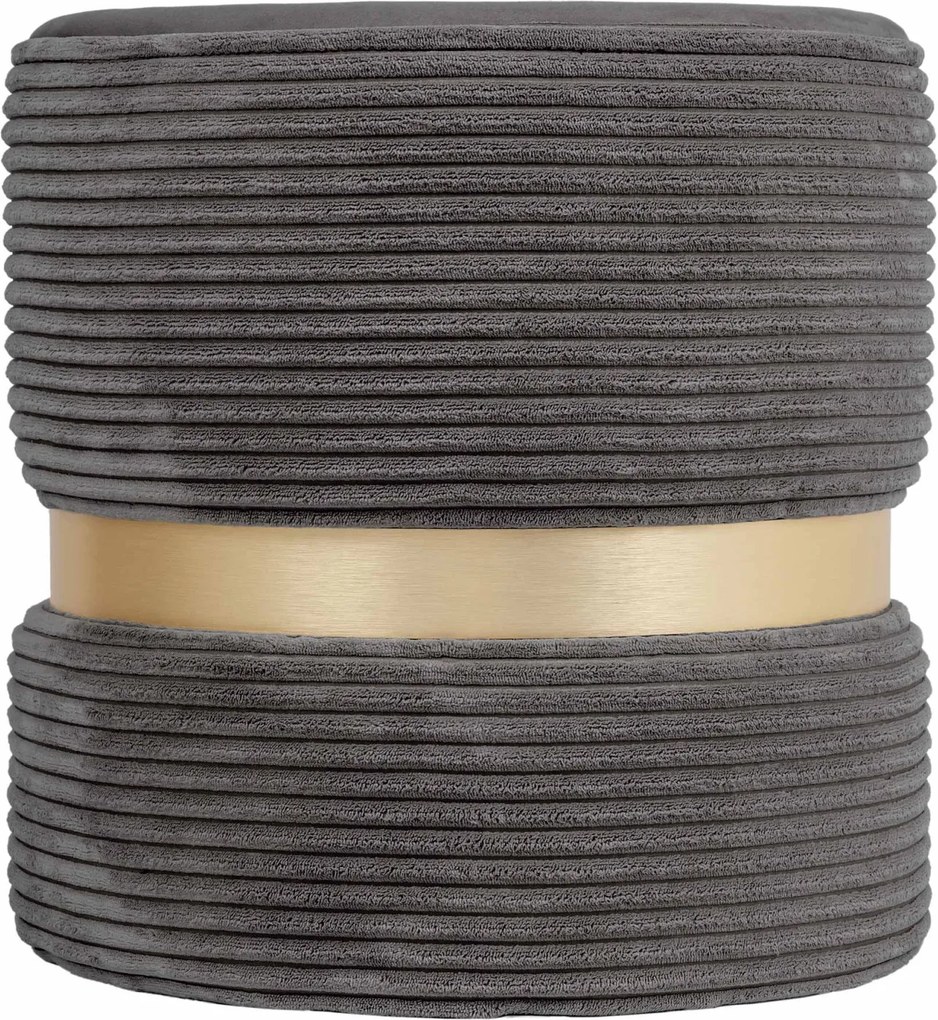 Ring puff - arany gyűrű - L49 - petrolszürke bársony R
