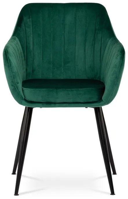 Zöld Bársony Étkezőszék. PIKA GRN4