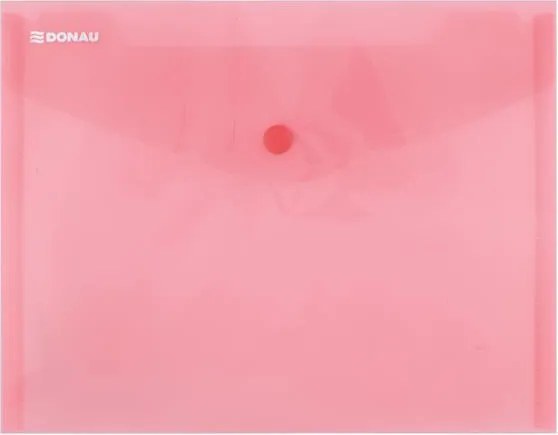 Irattartó tasak, A5, PP, patentos, DONAU, piros (D8547P)