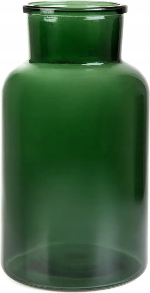 Tenno üveg váza zöld 14,5x25,5 cm Homla