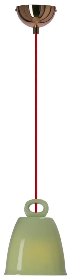 Zöld gyerek függőlámpa kerámia búrával Sewilla – Candellux Lighting