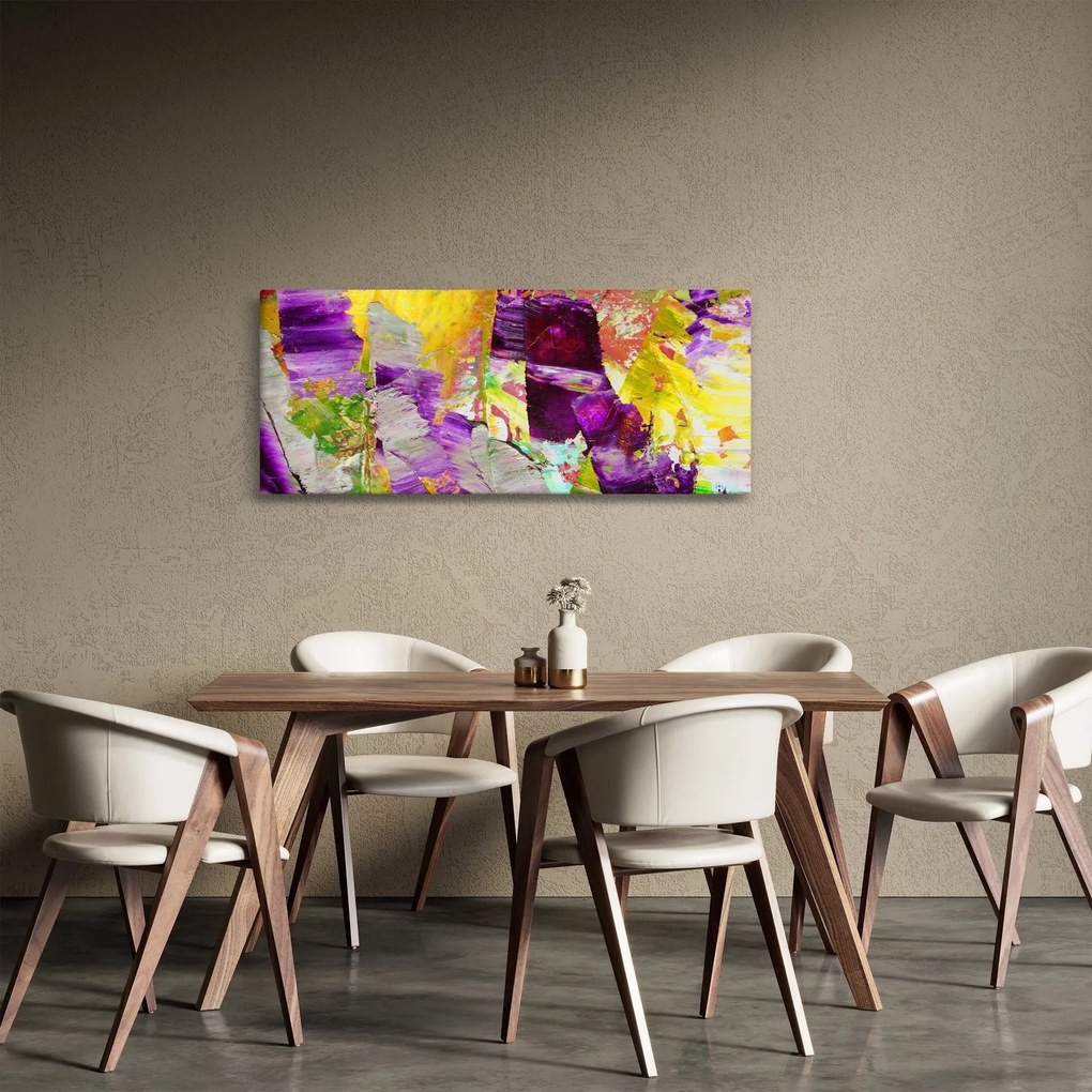 Absztrakció kép - festmény (120x50 cm)