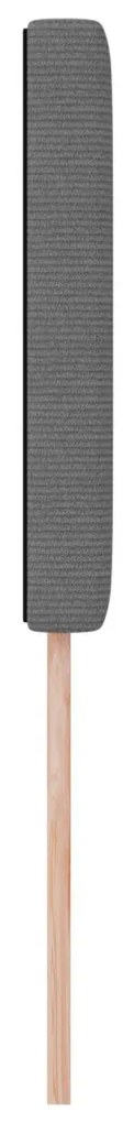 Fejtámla Egyszerű Design Világosszürke 100 cm Corduroy Szövet