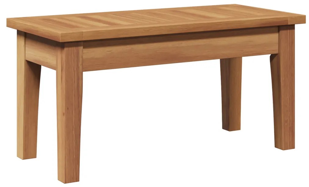 2 Darabos Kerti Pad Szett Szilárd Fa Teak