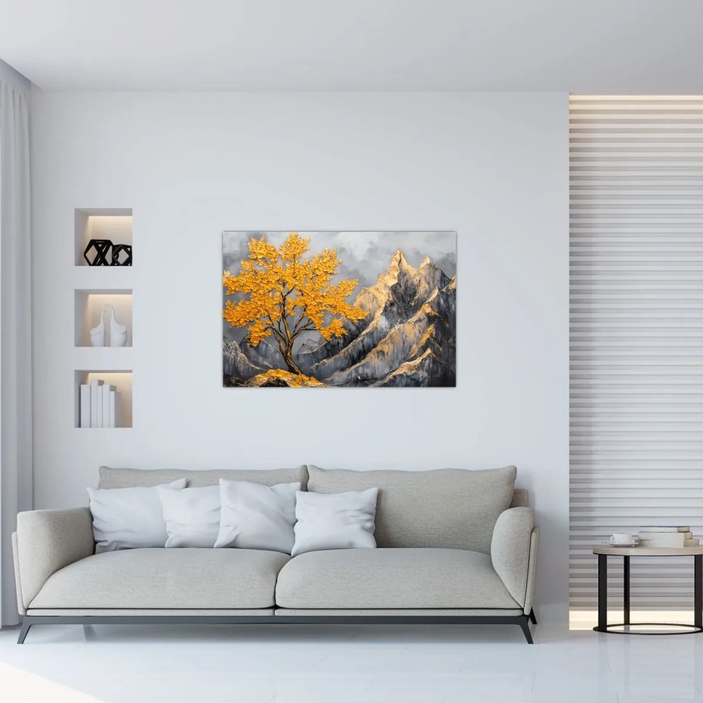 Kép – Arany fa a hegyekben (90x60 cm)