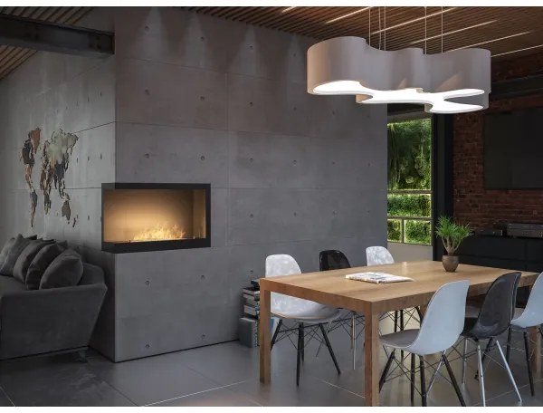 InFire - Sarok BIO kandalló 84x54 cm 3kW fekete