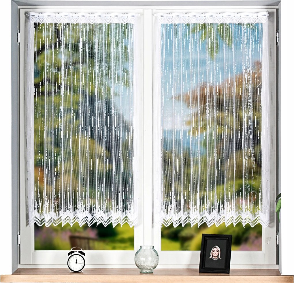 Jacquard függöny 000146 150x120cm irigy mintás (kész) szegéllyel