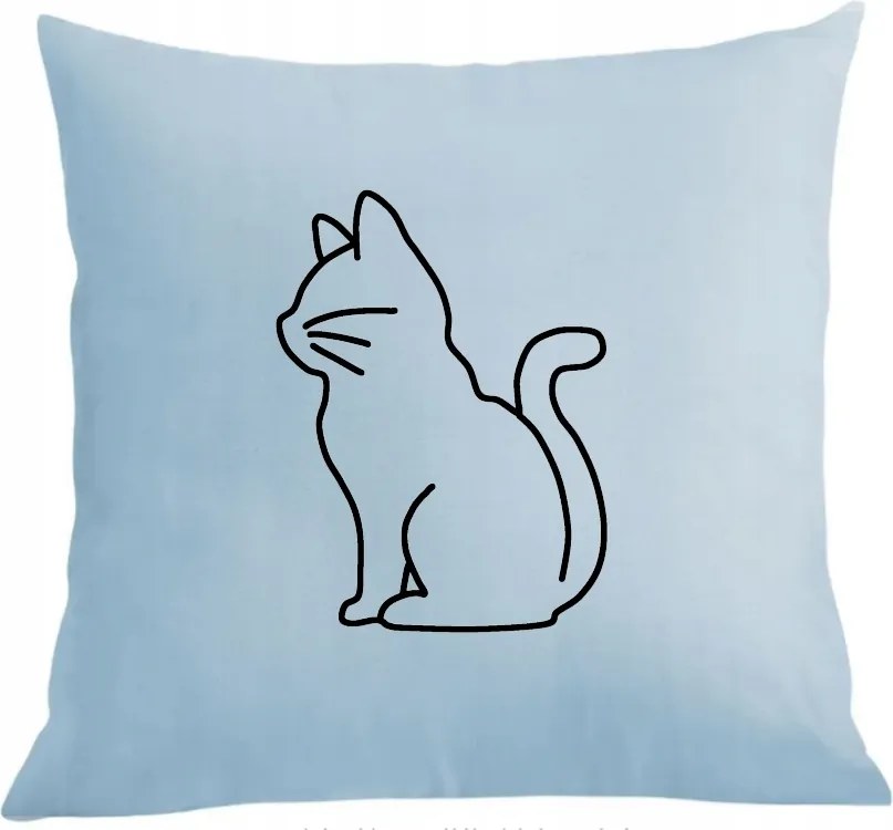 Párna párnahuzat Cool nyomott mintás cica