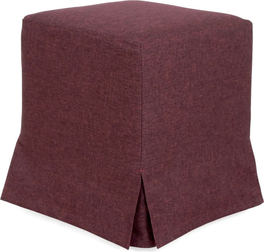 Cube H puff huzattal - S78 szövet - bordó R