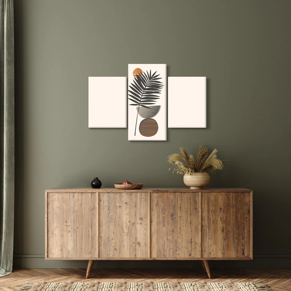 Kép - Absztrakció pálmalevéllel (90x60 cm)