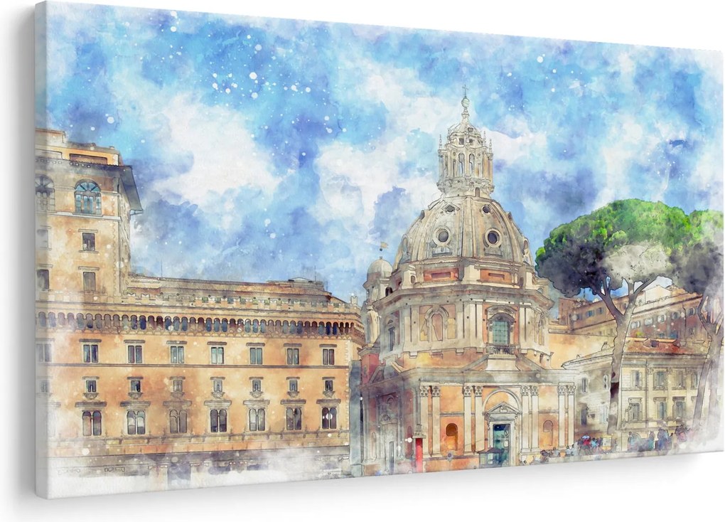 Kép - Santa Maria di Loreto temploma, Róma, Olaszország (90x60 cm)