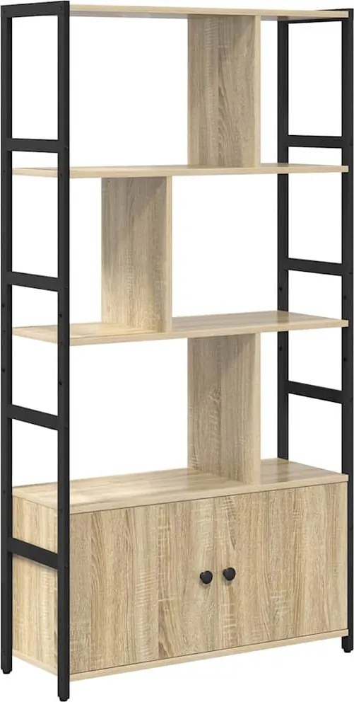 vidaXL Könyvespolc Sonoma tölgy 80 x 30 x 155,5 cm Faanyag