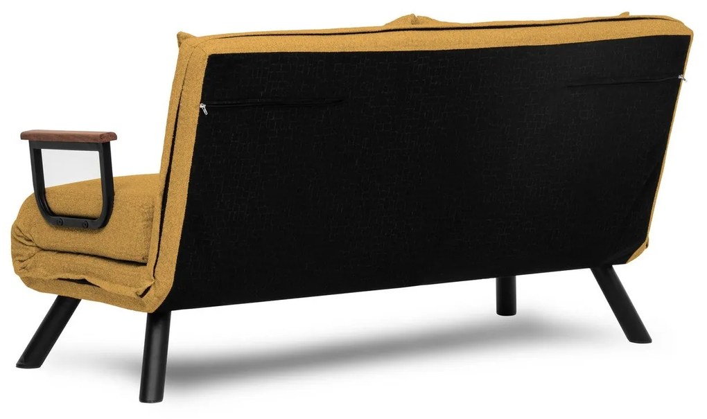 2 személyes kanapéágy Homoko 2-Seater - Mustársárga
