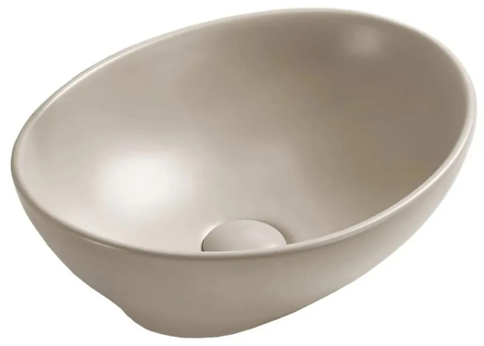 Mexen Elza pultra építhető kerámia mosdó - 40 x 34 cm bézs (21014066)