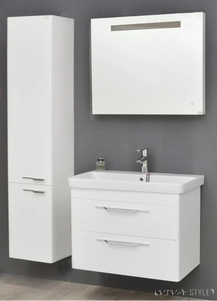 TMP LUX Touch fürdőszobai tükör - LED világítással - érintő kapcsolóval - 80 x 65 cm