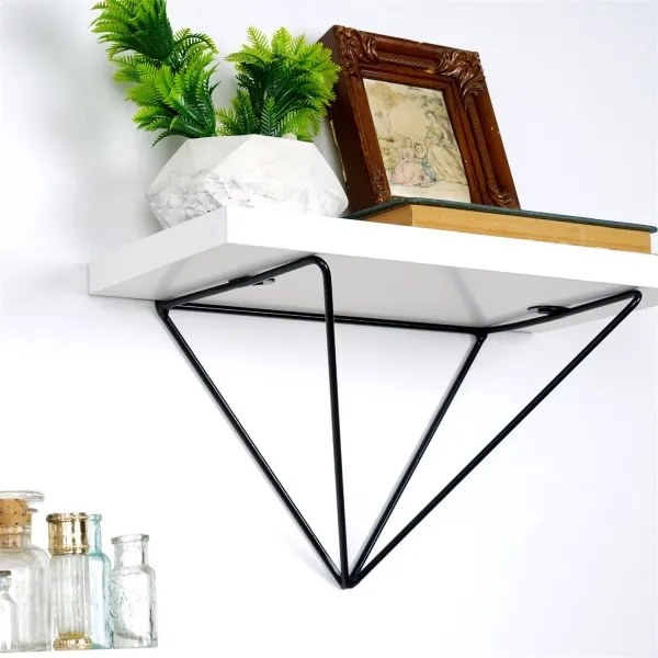 KÉSZLET 2x Fali polc 14x30 cm fehér