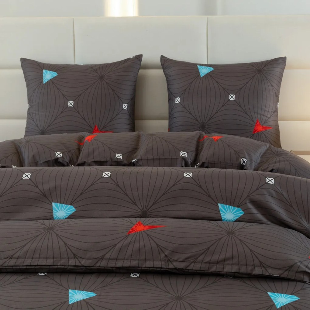 Mikroszálas ágyneműhuzat ORBITA sötétszürke Ágyneműhuzat mérete: 2 db 70 x 80 cm | 160 x 200 cm