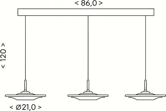 Brilagi - LED csillár kábelen VERANO 3xLED/15W/230V
