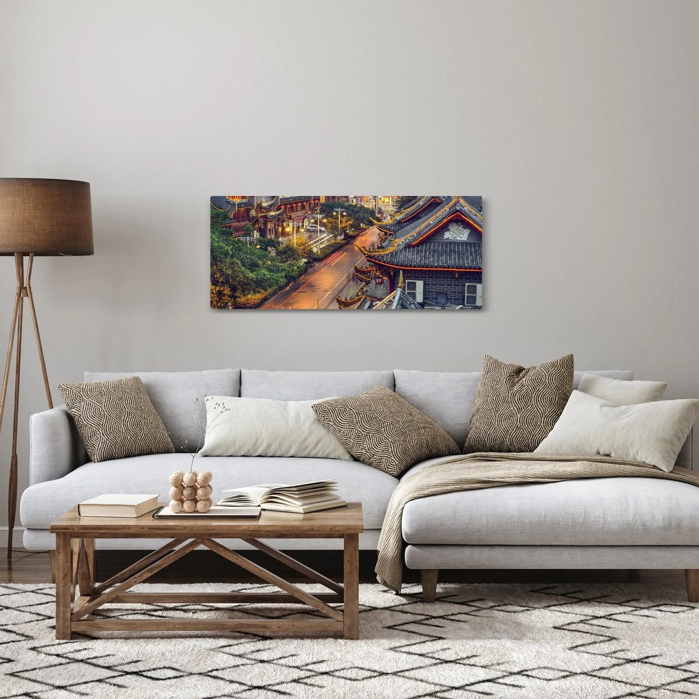 Kép - Qintai Road, Chengdu, Kína (120x50 cm)