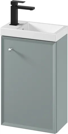 Cersanit S801-570 -Falra szerelhető fürdőszobai szekrény mosdóval MILLE 40x22 cm menta