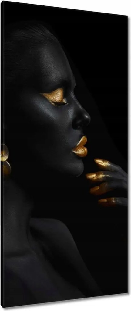 Vászonkép 55x115 Smink gazdagon Arany