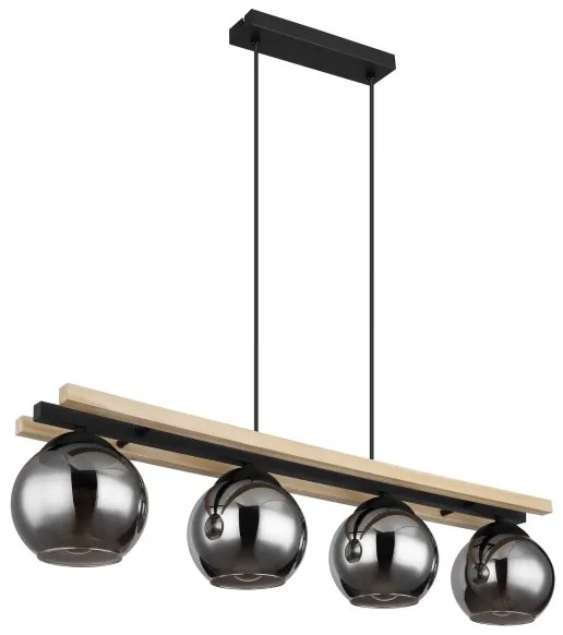 Globo 15569-4H - Csillár zsinóron CONNI 4xE27/25W/230V