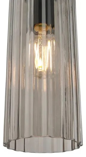 Nordlux - Kábelen függő MIELLA függőlámpa 1xE27/25W/230V füstszínű