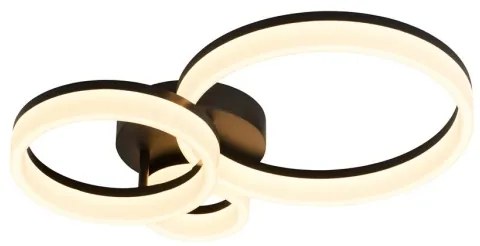 Searchlight 62793BK - Dimmelhető LED mennyezeti lámpatest TRIPLE LED/25W/230V