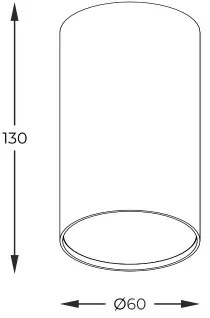 Zuma Line 3100103 - Spotlámpa OAK 1xGU10/50W/230V tölgy