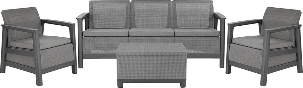 Scandi Love linea duo kerti bútor szett jute tárolós asztallal