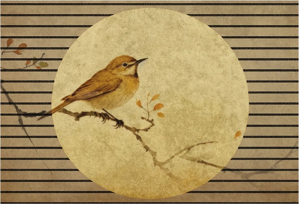 Dekoratív Fotótapéta Hálószoba Madár Harmónia 152x104 Ragasztó