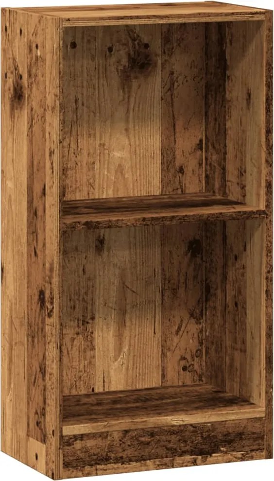 vidaXL antik fa színű szerelt fa könyvespolc 40 x 24 x 76 cm