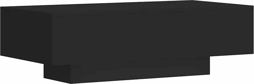 vidaXL fekete szerelt fa dohányzóasztal 100x49,5x31 cm