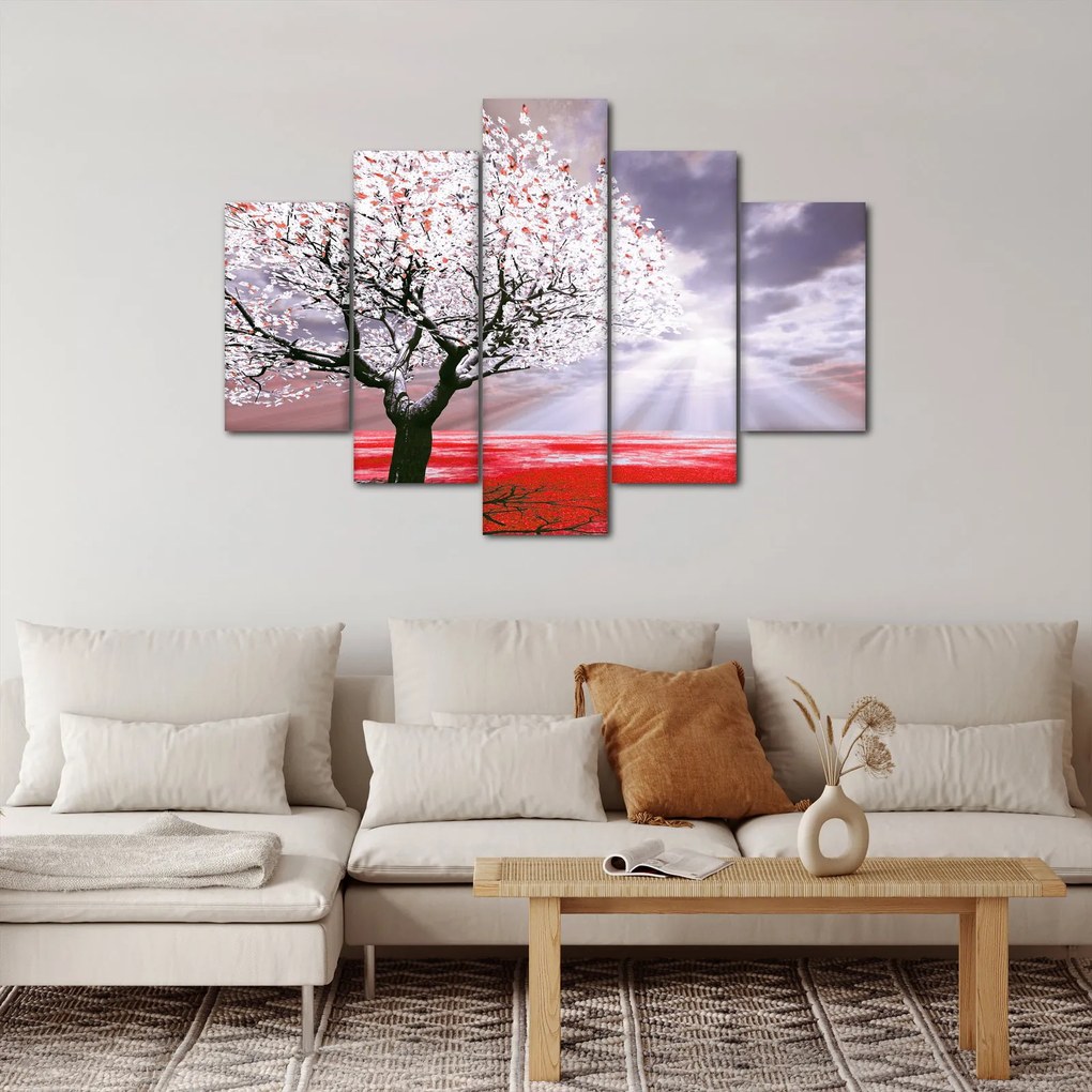 Piros fa kép (150x105 cm)